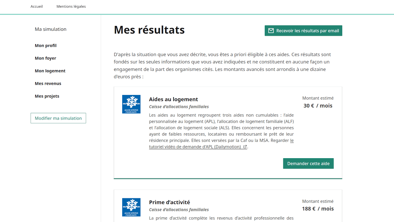 Mes aides